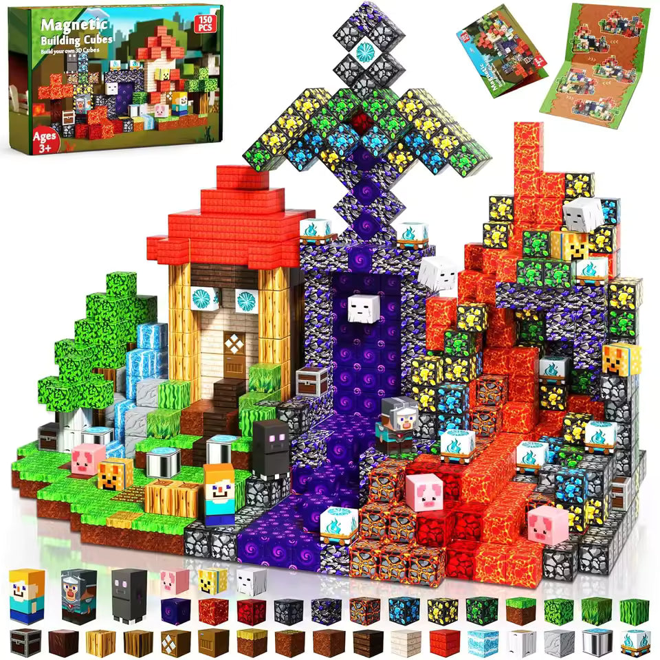 MiniCraft Bricks® - Magnetic Building Blocks